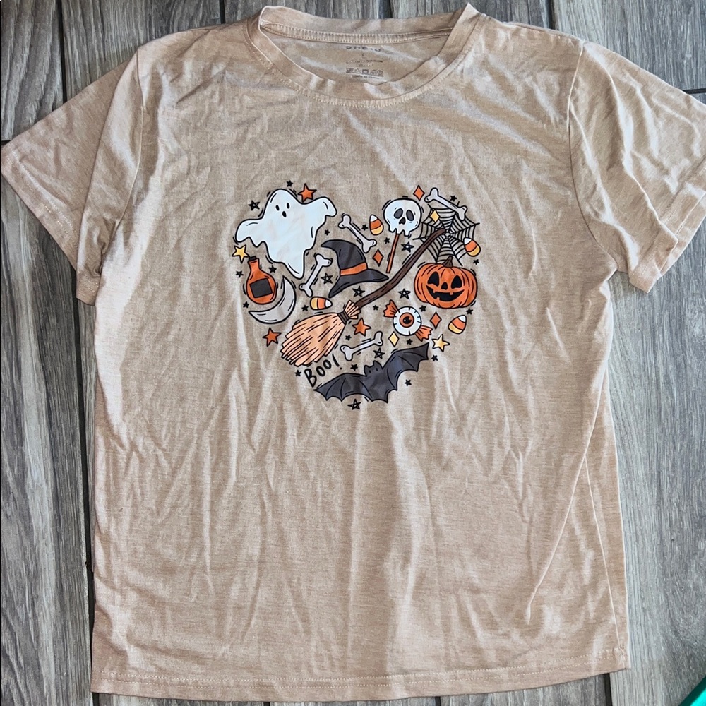 SHEIN Tan Halloween T-Shirt